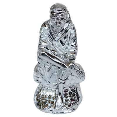 "WHITE METAL SAIBABA-02 - Click here to View more details about this Product